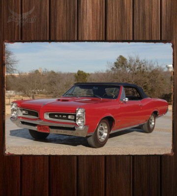 Металлическая табличка Pontiac Tempest GTO Convertible